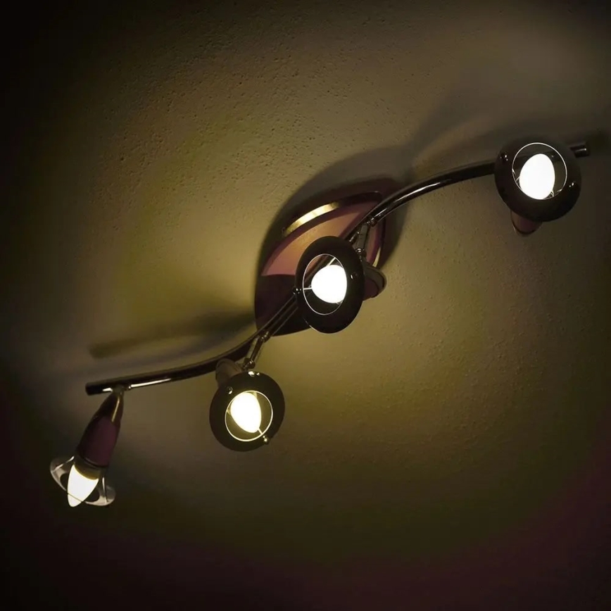 Світлодіодна RGB лампочка з регулюванням яскравості E14/4,8W/230V 4000K + дистанційне керування